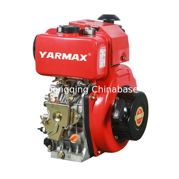 Động cơ Diesel làm mát bằng không khí 11,8HP 8,1kW Động cơ Diesel YARMAX xi lanh đơn 4 thì 195F