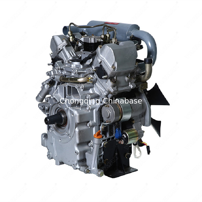 Động cơ Diesel làm mát bằng nước Tiếng ồn thấp 2V80 17.6HP 13.0kW V Twin 4 Stroke