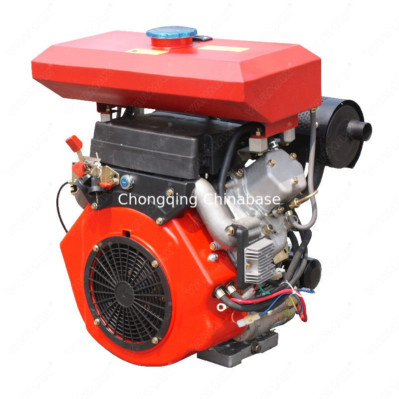 2V88 19HP Động cơ Diesel KAMA làm mát bằng không khí 14kW Hai xi lanh V Twin 4 Stroke Tiếng ồn thấp