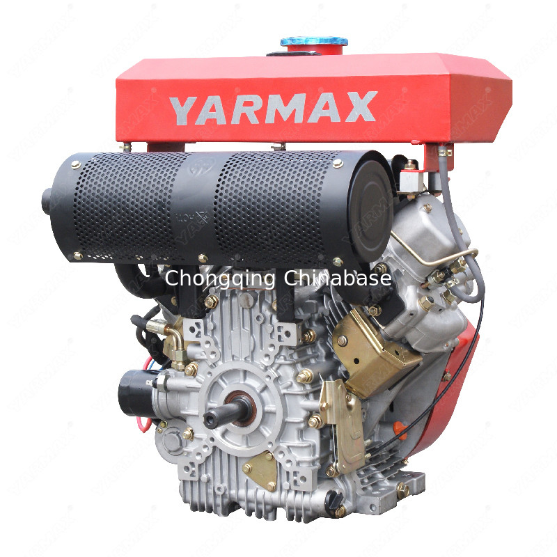 2V88 19HP Động cơ Diesel KAMA làm mát bằng không khí 14kW Hai xi lanh V Twin 4 Stroke Tiếng ồn thấp