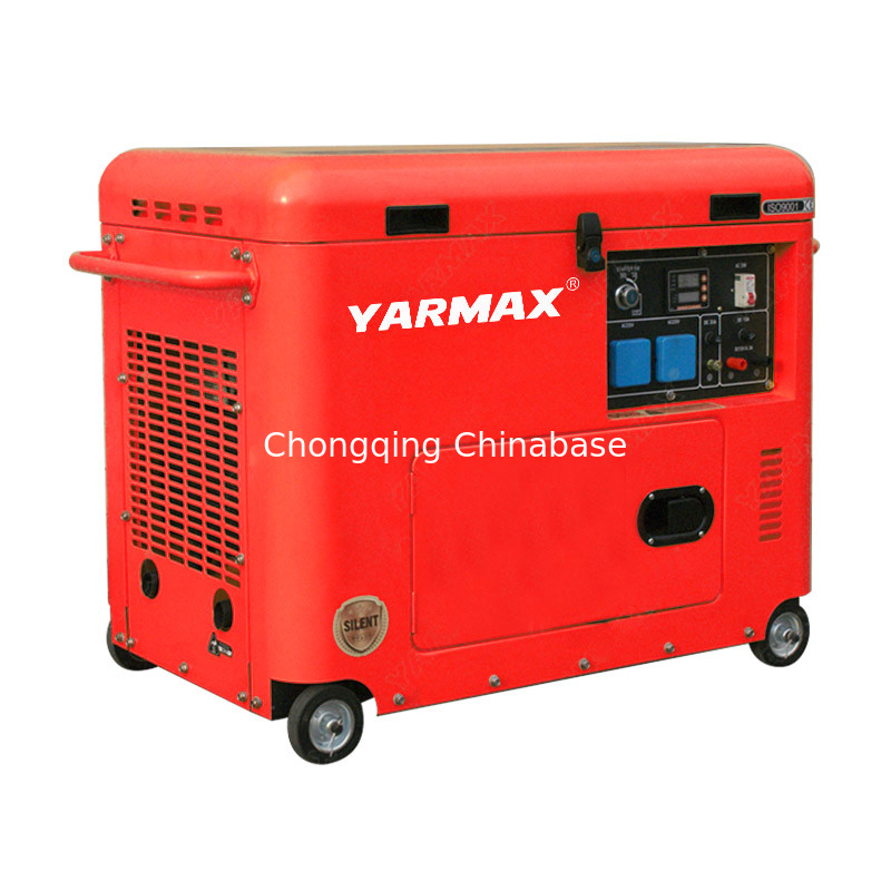 Máy phát điện Diesel di động Terminal 220V 22.7A 5.0KW 5.5KW Máy phát điện im lặng YM7700T