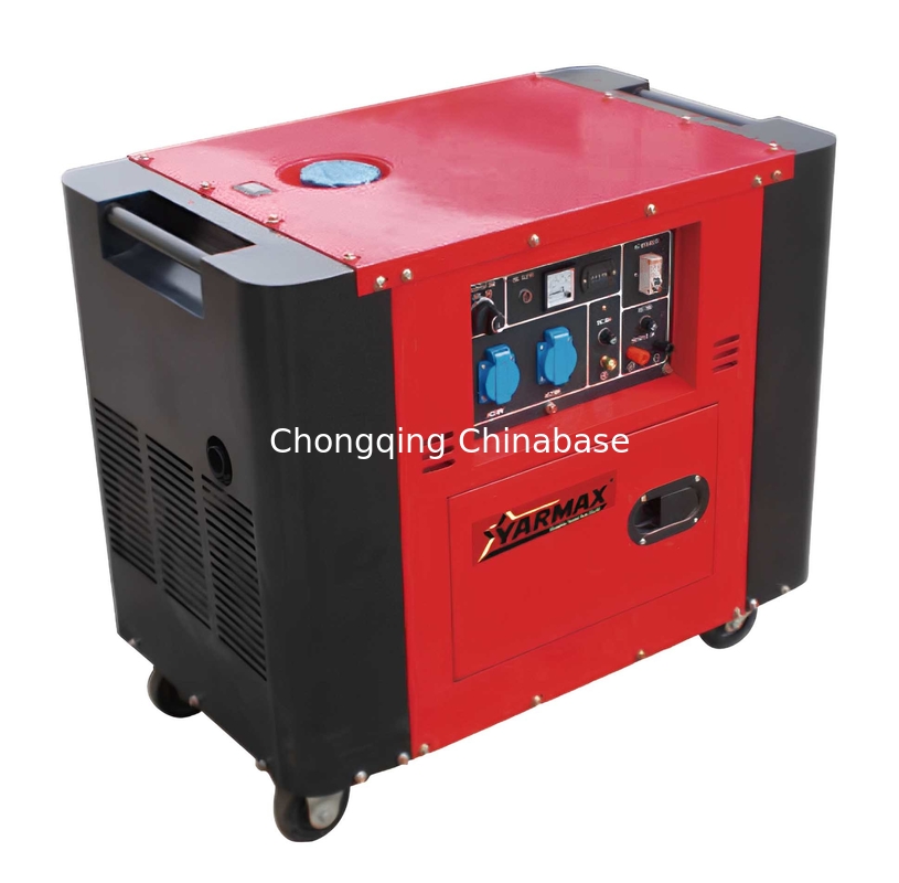 Máy phát điện Diesel di động Terminal 220V 22.7A 5.0KW 5.5KW Máy phát điện im lặng YM7700T