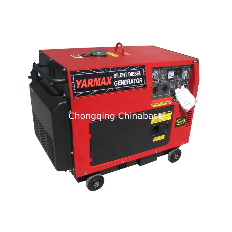 Máy phát điện Diesel di động Terminal 220V 22.7A 5.0KW 5.5KW Máy phát điện im lặng YM7700T