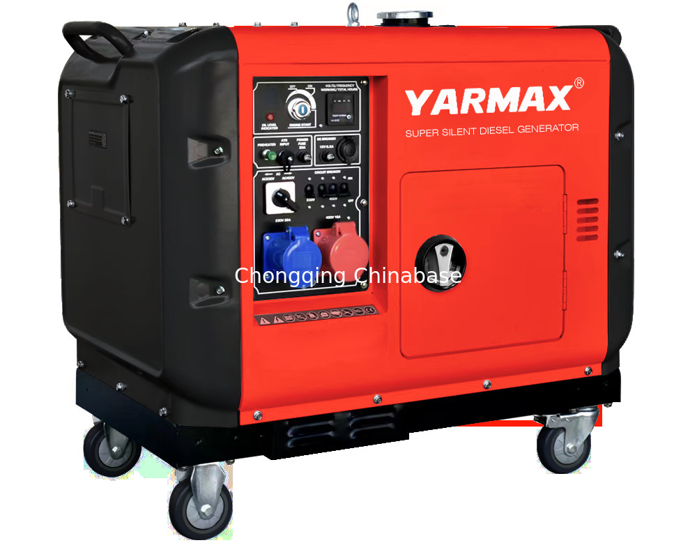 Máy phát điện Diesel im lặng di động YM13800T 9.6KW 10.4KW 1105FE xi lanh đơn