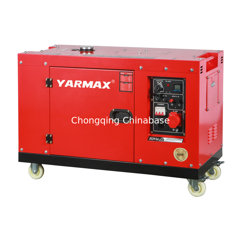 Máy phát điện Diesel im lặng di động YM13800T 9.6KW 10.4KW 1105FE xi lanh đơn