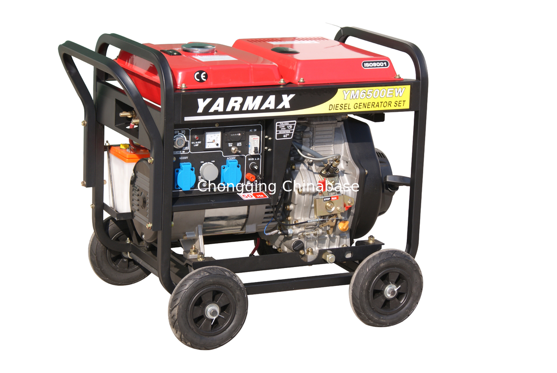 Máy phát điện hàn di động Diesel 2KW Làm mát bằng không khí YM6700 9.1A 50-180A 25-30V