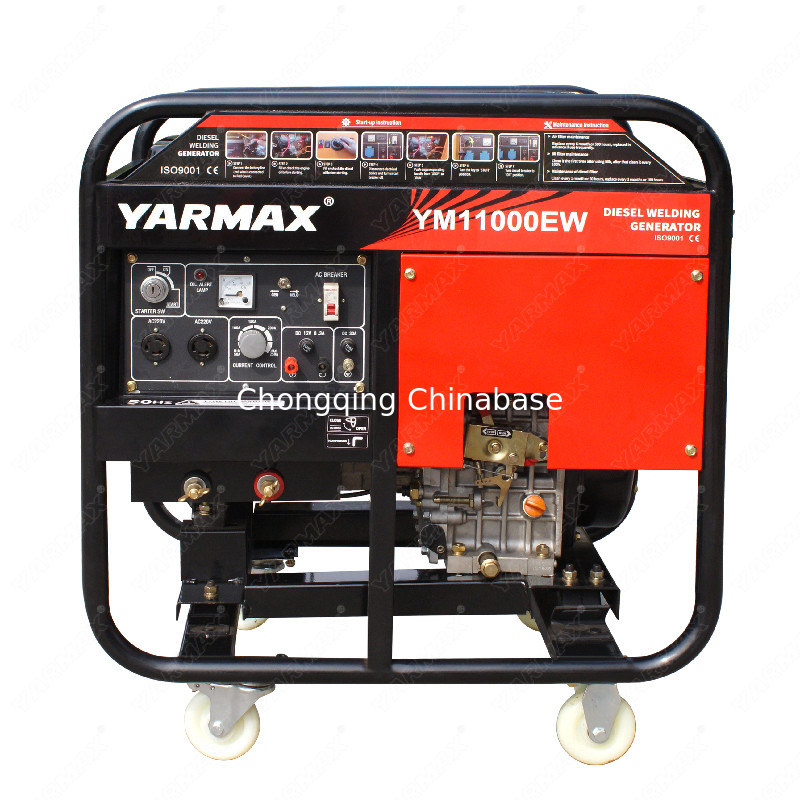 Máy phát điện hàn Diesel 3000RPM YM11000 4.0KW 18.2A 50-180A 25-30V